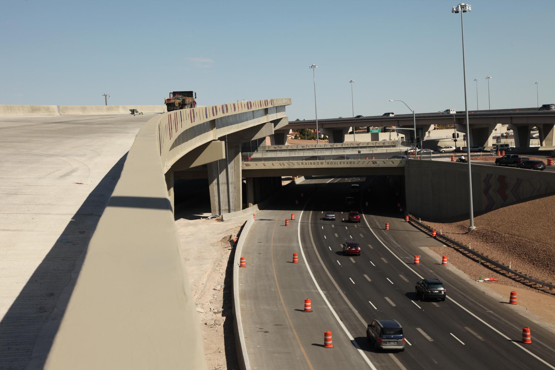 Freeway ramp in Las Vegas