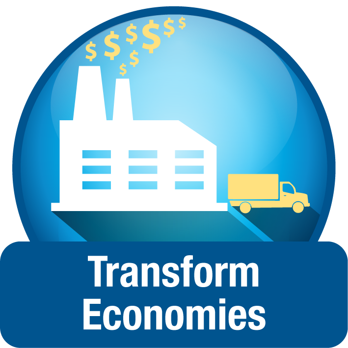 Logo for transforming economies