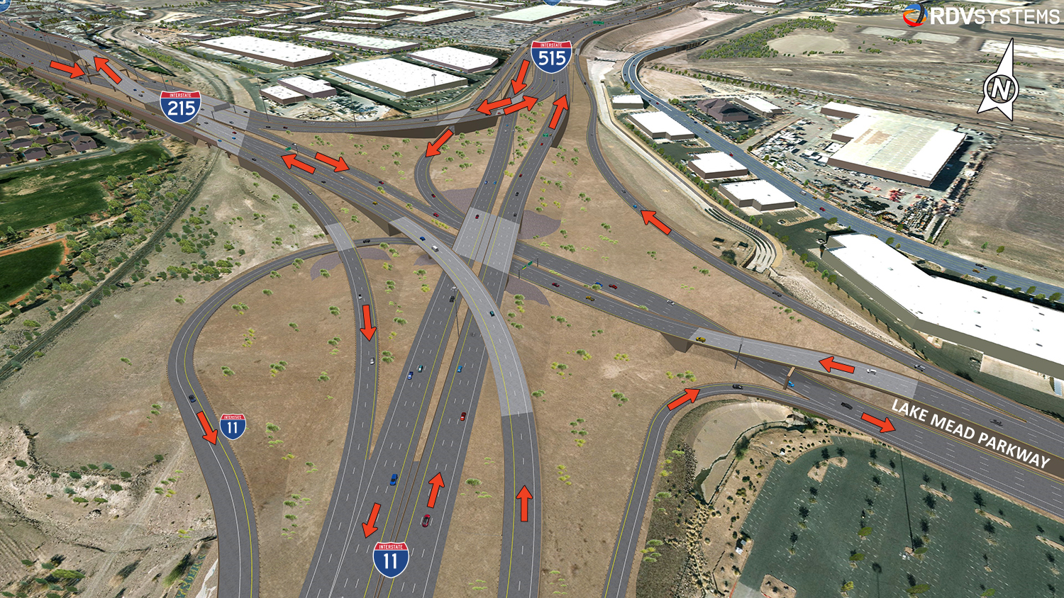 Map of Henderson interchange