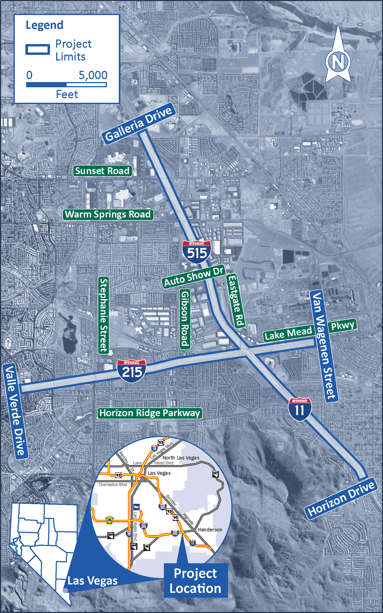 Map of Henderson interchange