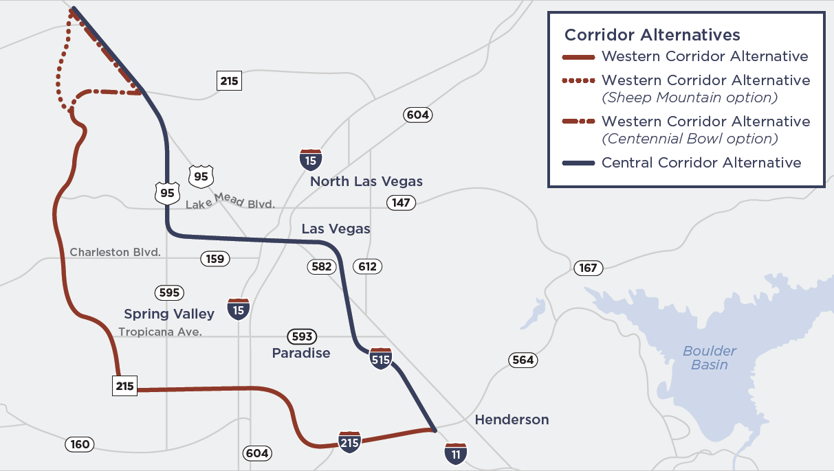 i-15 PEL study  corridors