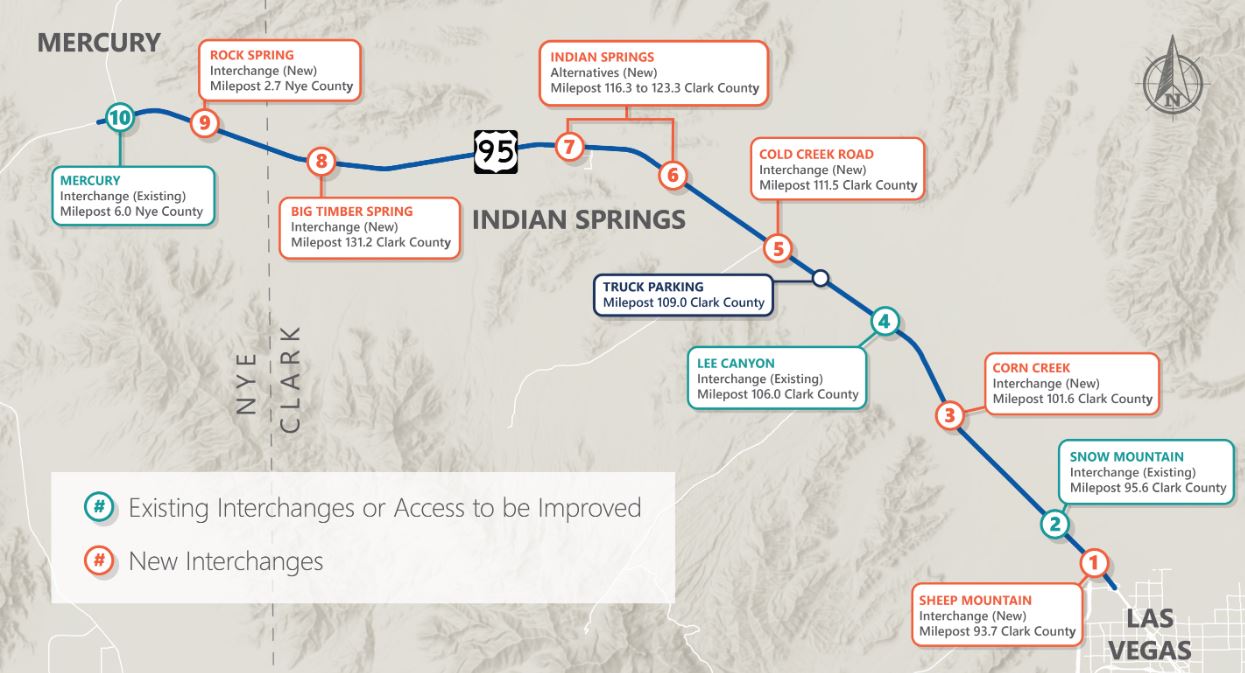 I-11 Study Area Map