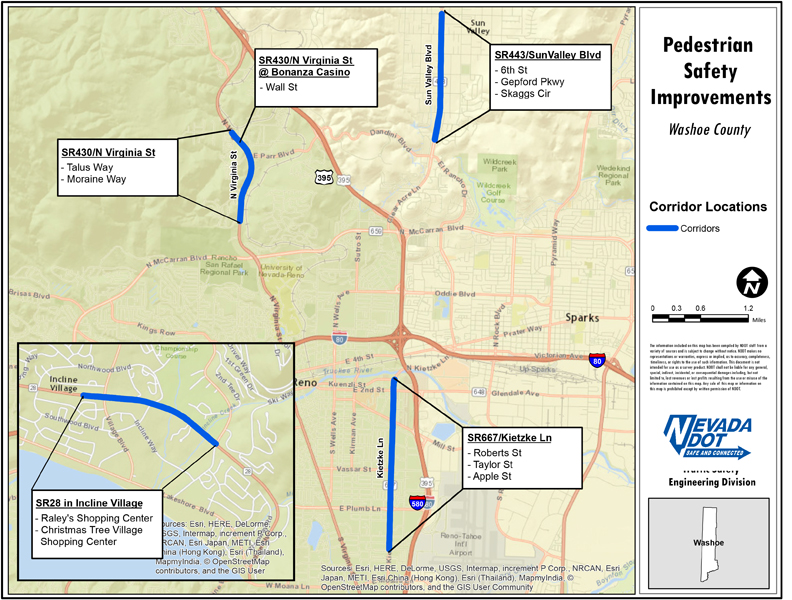 Northern Nevada Pedestrian Projects