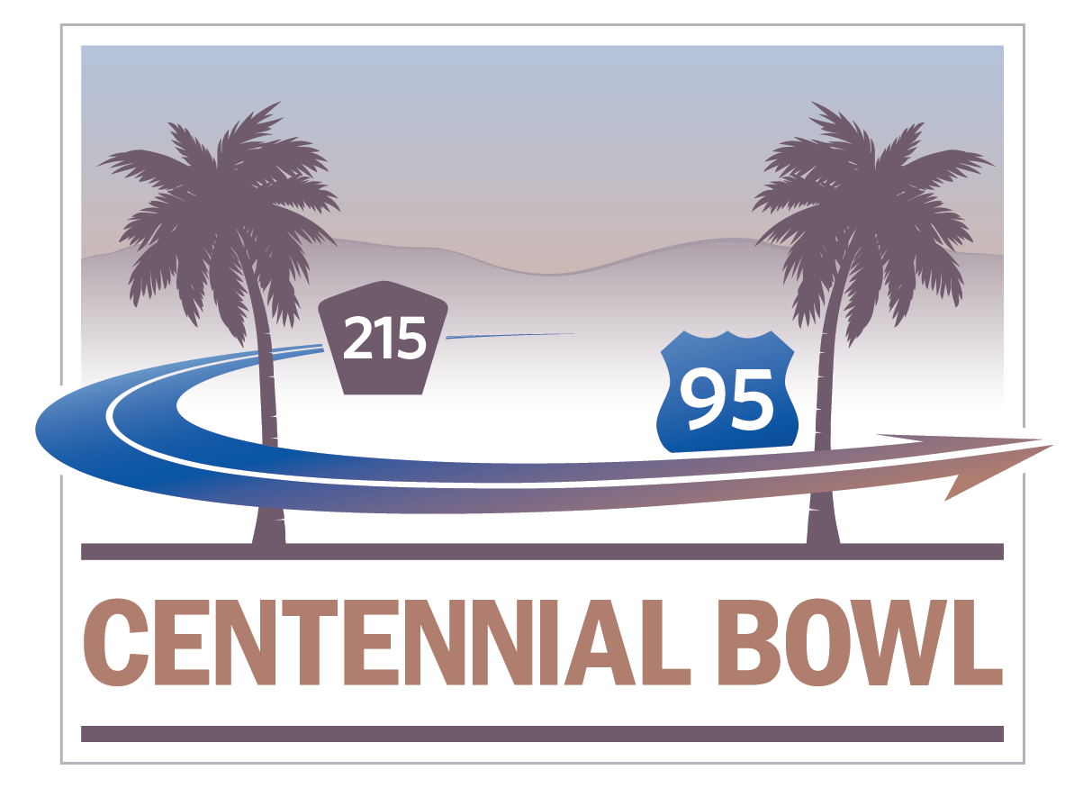 A graphic for the Centennial Bowl Project in Las Vegas.